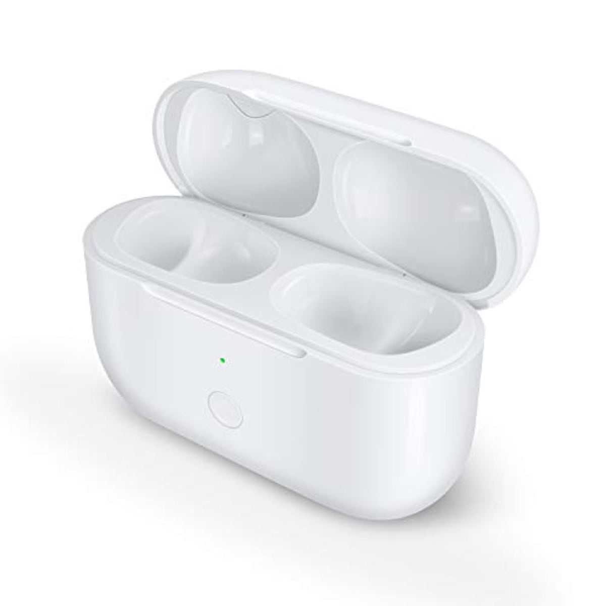 Charging Case Replacement For Airpods Pro 1St & 2Nd Generation - Wireless Charger Case With Bluetooth Pairing Sync Button (Earbuds Not Included) - White