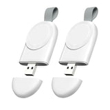 Wireless Charger For Apple Watch (2 Pack), Usb Portable Magnetic Fast Charging Travel Car Chargers For Iwatch Compatible With Series 10 9 8 7 6 5 4 3 2 1 Ultra 2 Ultra Se 2 Se