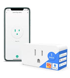 Smart Plug Mini With Energy Monitoring, 2.4G Wi-Fi Outlets Support Alexa, Google Assistant, Smartthings, Tuya Smart Plug, Timer, Etl & Fcc Certified,1 Pack