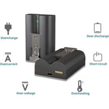 V4 Rechargeable Quick Release Battery For Ring-Doorbell Camera 2/3/3 Plus,/4, For Ring Intercom, Rechargeable Upgraded Battery For Spotlight Camera And Stick Up Cam(3.65V 6040Mah)