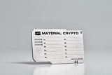 Material Crypto Diy - Crypto Seed Storage | Indestructible Steel Cryptocurrency Wallet | Compatible With Seed Phrase, Ledger, Trezor, Bitcoin, Ethereum, Keystone