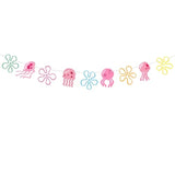 Jellyfish Flowers Party Banner Under The Sea Bottom Theme Party Decorations For Wedding Bridal Baby Shower Birthday Party Supplies