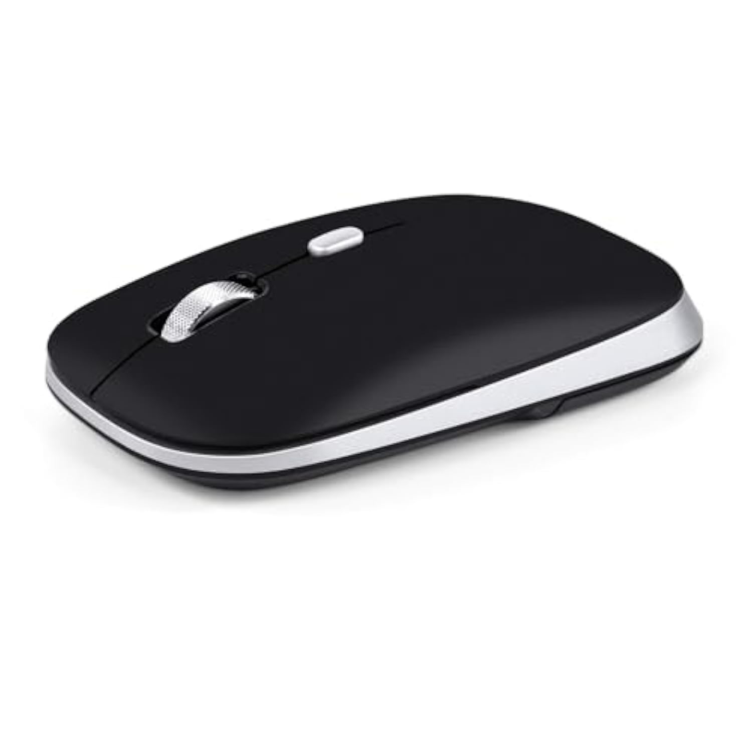 Bluetooth Mouse, Slim Silent Bluetooth 5.0 & 4.0 Wireless Mouse, 3 Adjustable Dpi Portable Optical Computer Mice For Laptop, Pc, Notebook, Computer, Macbook - (Black)