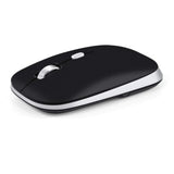Bluetooth Mouse, Slim Silent Bluetooth 5.0 & 4.0 Wireless Mouse, 3 Adjustable Dpi Portable Optical Computer Mice For Laptop, Pc, Notebook, Computer, Macbook - (Black)