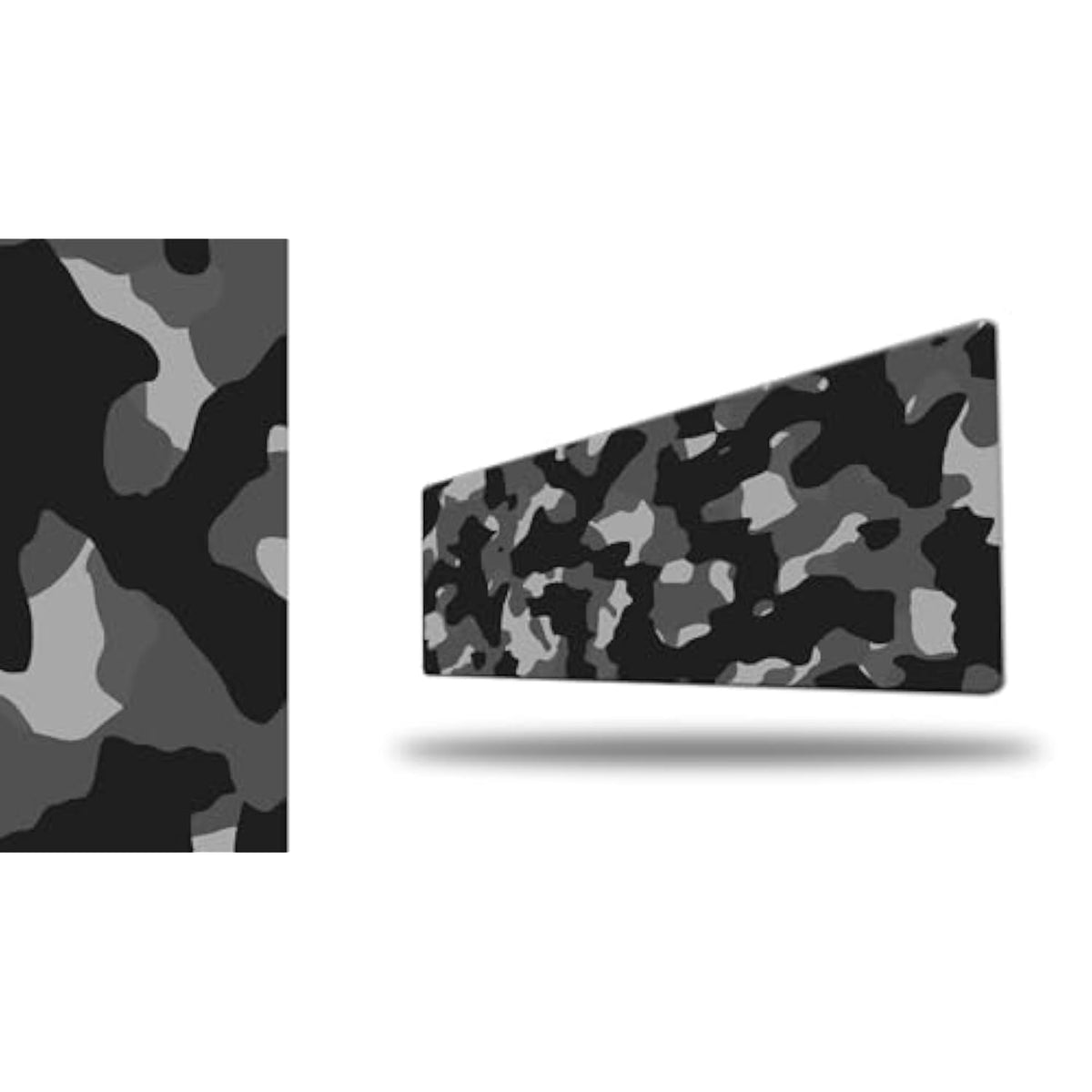 Black Grey And White Gaming Mouse Pad Large Xl Camo Gray Long Extended Pads Desk Mat Camouflage Big Mousepad For Home Office Decor Accessories Gamer (Camo 1)