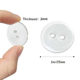 50Pcs Buttons 2 Hole, Resin Clear Buttons For Sewing And Diy Craft(1 I