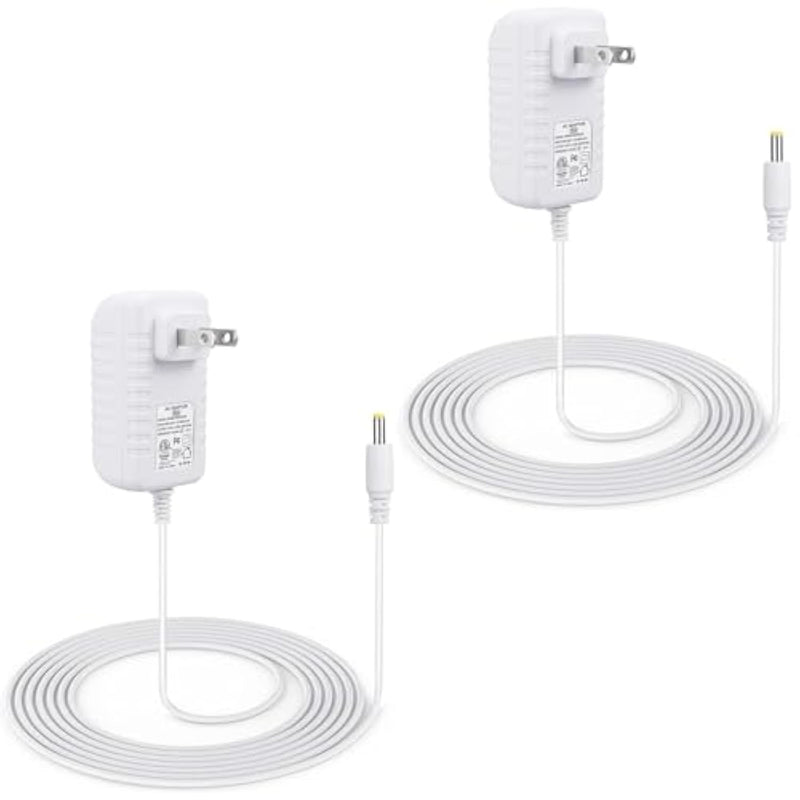 2-Pack 15W Power Cord Adapter Replacement For Alexa Dot 5Th Gen, 4Th, 3Rd, Echo Pop, Dot Kids Edition, Spot Smart Speakers - White Wall Charger Plug Long Cable, 5Ft