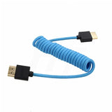 Hdmi 4K 120P 8K 30P Cable Braided Coiled For Atomos Portkeys Feelworld Blackma