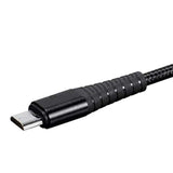 Usb 2.0 Micro B To Type A Charge & Sync Cable - 6 Feet - Black | Nylon-Braid, Durable, Kevlar-Reinforced - Atlasflex Series