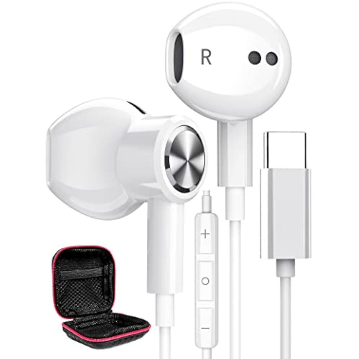 Usb C Headphones, Galaxy S22 Ultra S23 Fe Earbuds Wired Iphone 15 Pro Usb Type