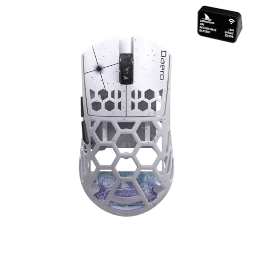 M2Pro Carbon Fiber Wireless Gaming Mouse,Tri-Mode 8K/Usb-C/Bluetooth Mouse Up To 30000Dpi,Paw3950 Optical Sensor Lightweight 40G,5 Programmable Button,Computer Mouse For Laptop,Pc,Mac
