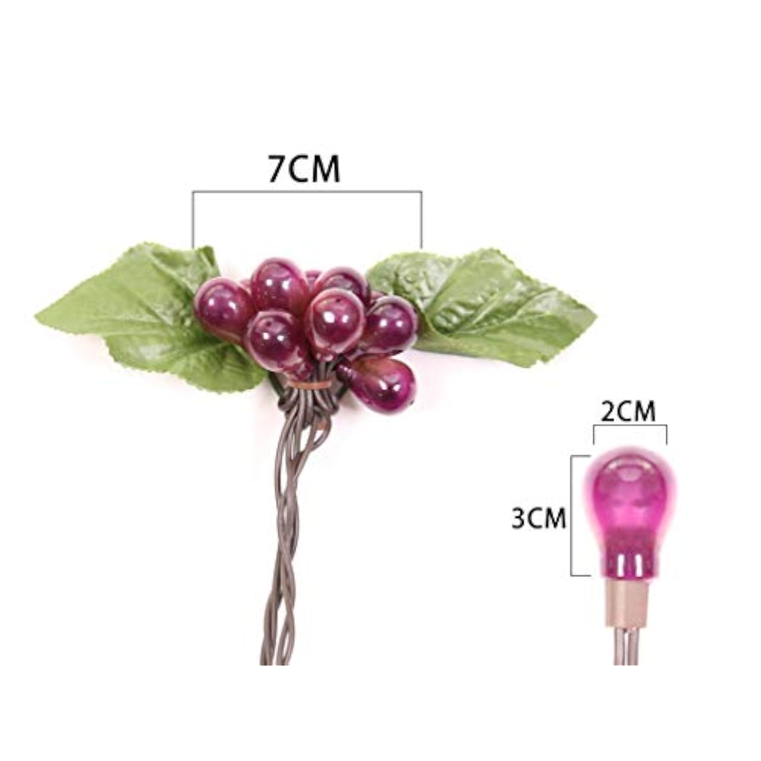 Grape Vine String Lights, 100 Led Grape Lights, Fruit String Lights For Kitchen, Wine Cabinet, Home Decoration, 10 Clust