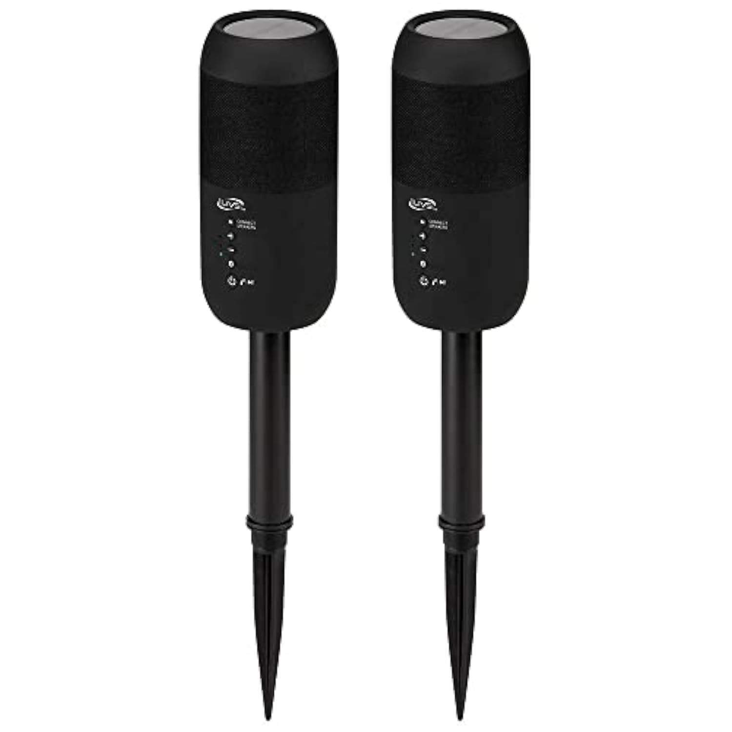 iLive ISBW240BDL ISBW240BDL Bluetooth Indoor and Outdoor Waterproof Speakers with Removable Stakes, 2 Count, Black
