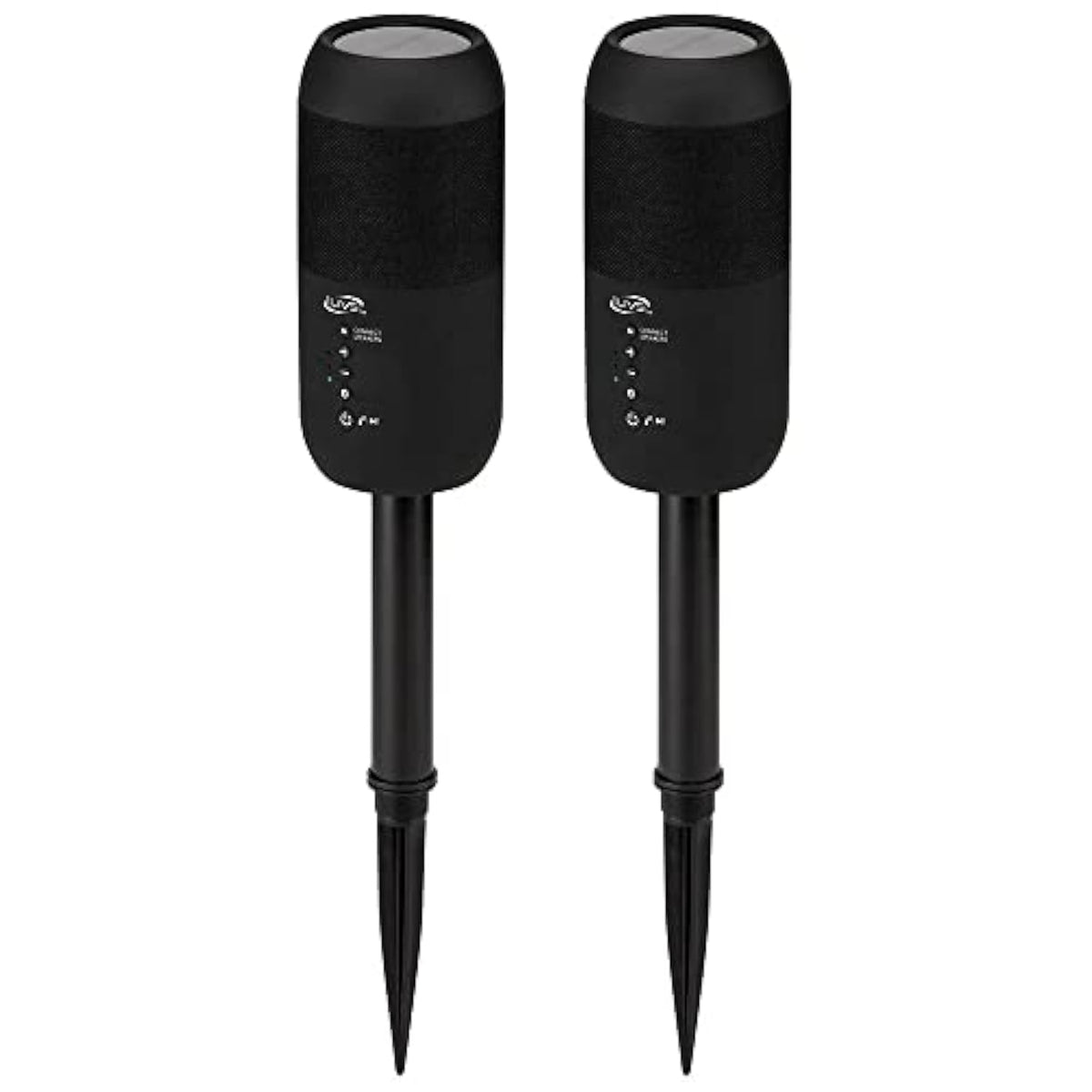 iLive ISBW240BDL ISBW240BDL Bluetooth Indoor and Outdoor Waterproof Speakers with Removable Stakes, 2 Count, Black