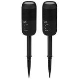 iLive ISBW240BDL ISBW240BDL Bluetooth Indoor and Outdoor Waterproof Speakers with Removable Stakes, 2 Count, Black