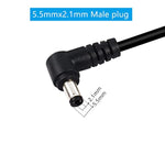 2 Pack 90 Degree Dc Power Pigtails Cable, Right Angle Dc 5.5Mm X 2.1Mm Male Plug To Bare Wire Open End Power Supply Replacement Repair Cord, For Monitors, Led Strip Light, Camera,3Ft 1M