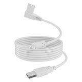 Sigely USB Power Supply Cord Compatible with Moog Zevex Enteralite Infinity Pump Power Charging Cable (White)