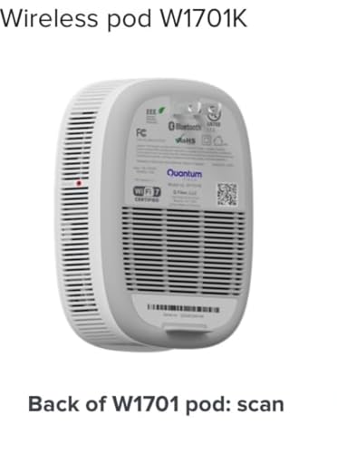 Centurylink Quantum Fiber Wifi-7 Network W1701K Wireless Pod Beacon Extender
