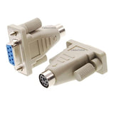Cablesonline 2-Pack Ps/2 Minidin6 Female To Db9 Serial Female Mouse Adapter, Ad-M01-2