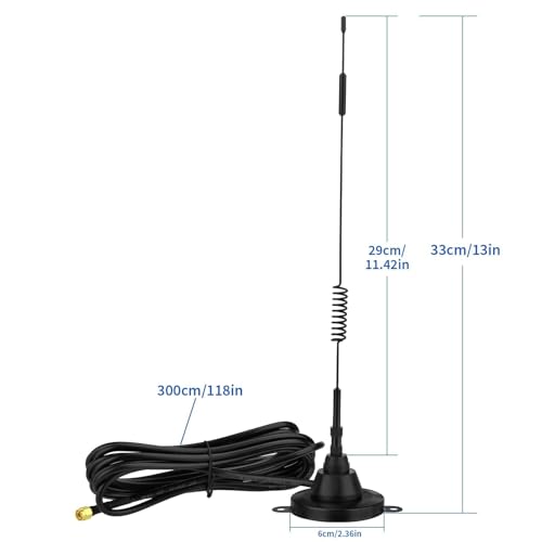 4G Lte Antenna 7Dbi 698-2700Mhz Magnetic Base Sma Male Antenna For Router M2M Gateway Cpe Router Vehicle Car Mobile Cellular Mmdvm Hotspot