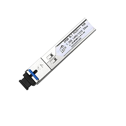 A Piece Pon Module Epon Px20+++ 1.25G Optical Fiber Pon Module With 7/9Db And Sc Port, Compatible With Bdcom Tplink Ubiquiti Hioso Vsol Think, For Epon Olt, 20Km (Px20 9Db,1)