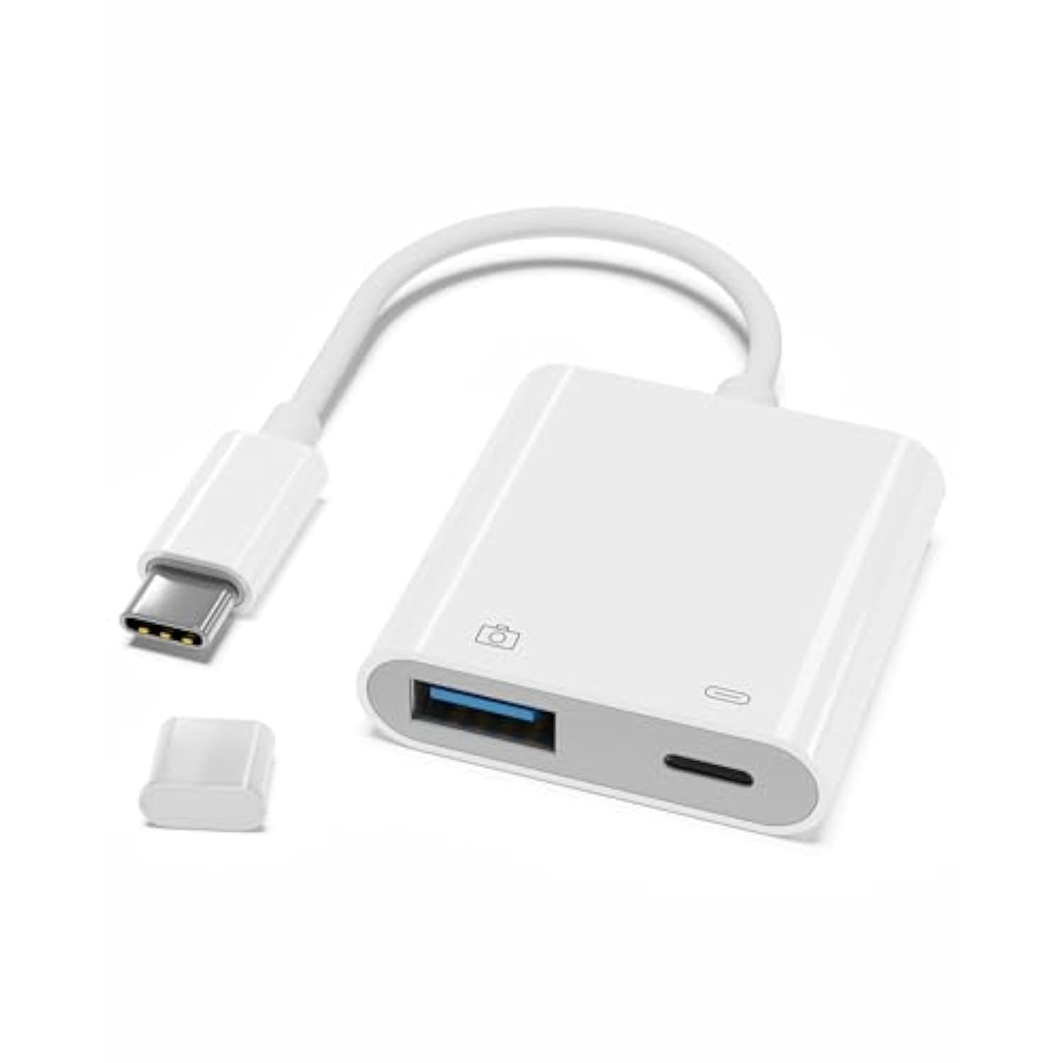 Usb C To Usb Camera Adapter With Charging Port, Otg Cable Compatible With For Iphone Ipad Android Phone Tablet, Usb 3.0 Female For Flash Drives, Keyboards, Mice, And More