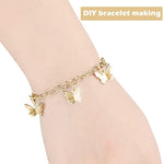 24 Pieces Bracelet Chains Bulk With Ot Toggle Clasp Alloy Link Chains Diy Jewelry Making Bracelets For Women Diy Jewelry Crafts Supplies(Gold, Silver And Rose Gold)