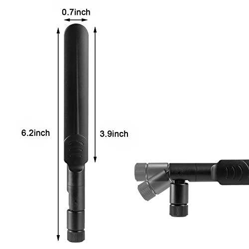 Omni Directional 4G Lte Cellular Sma Male Antenna Compatible With Spypoint Lm2 Flex-S Flex-M Flex-Plus Trail Camera Moultrie Spartan Loatos Trail Camera 4G Lte Wireless Router Mobile Hotspot