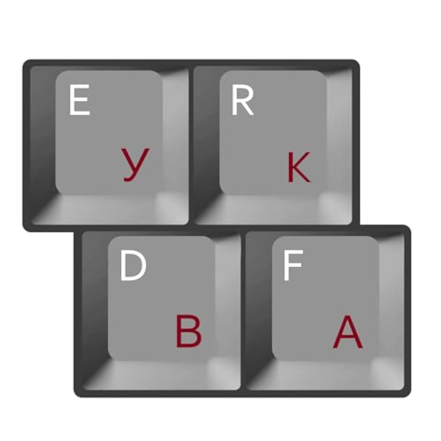 HQRP 2-Pack Cyrillic Alphabet Ukrainian Russian Laminated QWERTY Transparent K