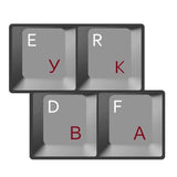 HQRP 2-Pack Cyrillic Alphabet Ukrainian Russian Laminated QWERTY Transparent K