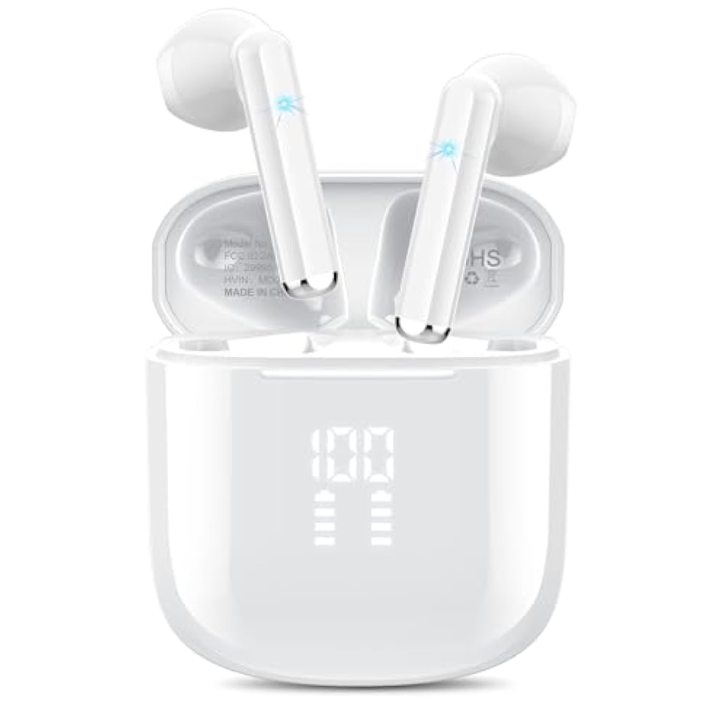 Wireless Earbuds, Bluetooth 5.3 Headphones With 4-Mics Enc Clear Call, Bluetoo