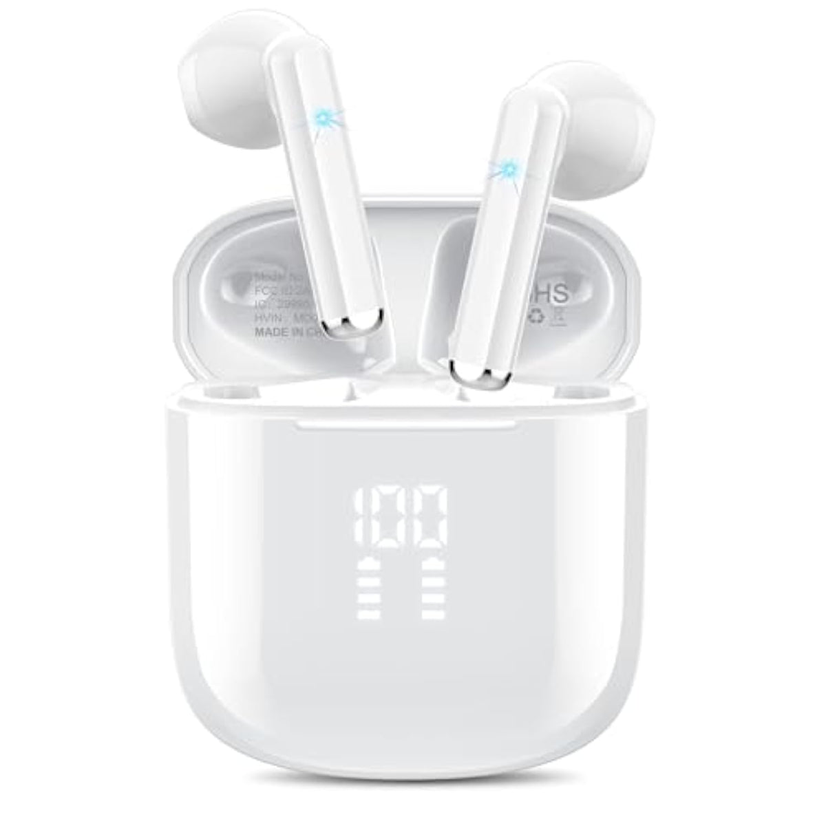 Wireless Earbuds, Bluetooth 5.3 Headphones With 4-Mics Enc Clear Call, Bluetoo