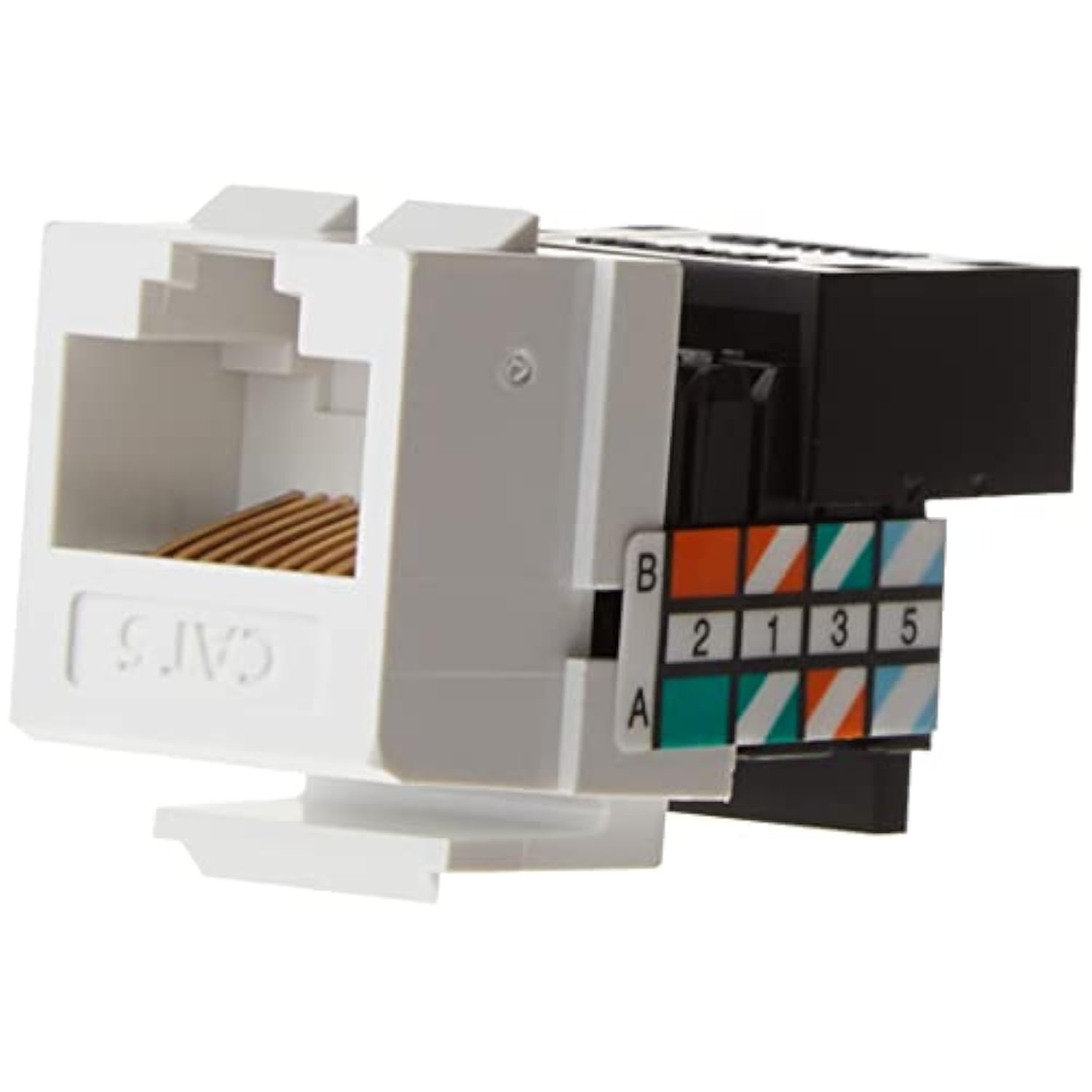 Leviton 41108-RW5 Category 5 QuickPort Connector, CAT 5, White