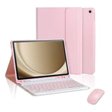 Keyboard Case For Samsung Galaxy Tab A8 10.5 2022, Samsung A8 Tablet Case With Pen Slot Detachable Wireless Bluetooth Keyboard With Mouse (Sm-X200/X205/X207) - (Pink)