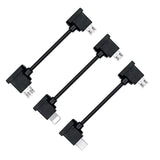 cablecc 3pcs/Set Remote Controller Data Cable Type-C & Micro & to Micro USB for Mavic Pro Platinum Mavic Park RC Accessories