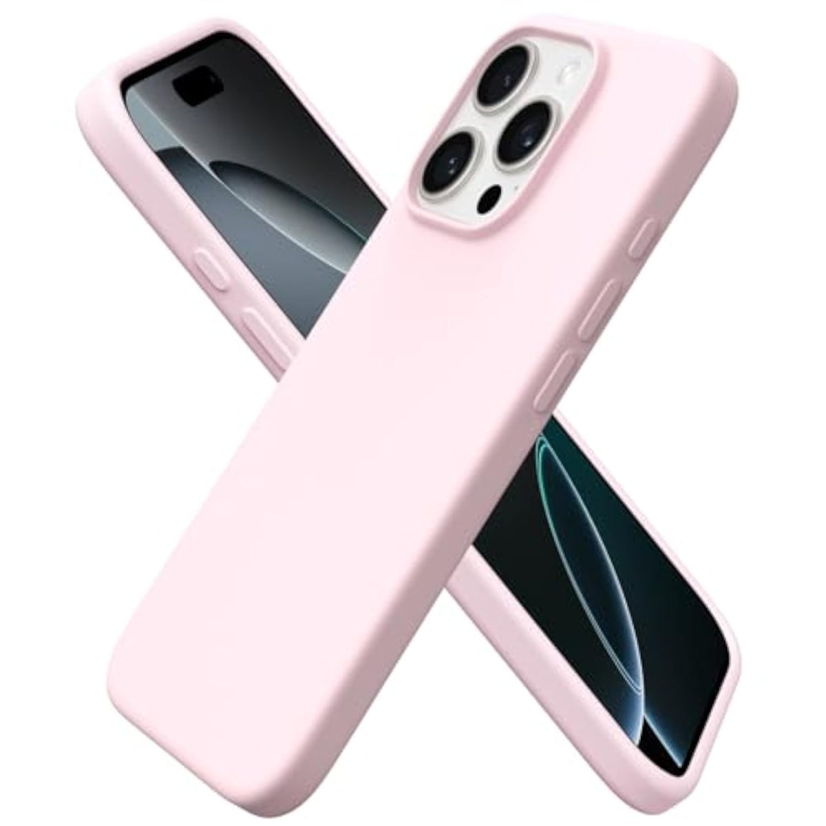 Chalk Pink Liquid Silicone Case for iPhone 16 Pro