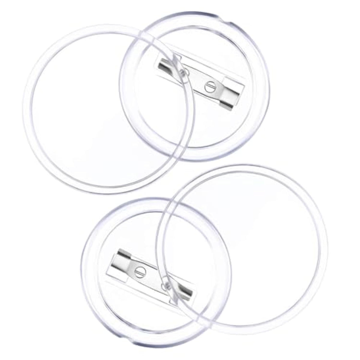 36 Pack 1.5 Inch Acrylic Design Button Badge Clear Button Pin Badges K