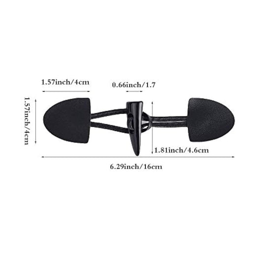 Pu Leather Sew-On Toggles With Black Resin Horn Button For Coat Cape J