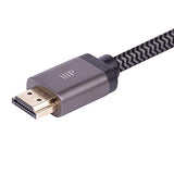 8K Certified Ultra High Speed HDMI Cable - Braided - HDMI 2.1, 8K@60Hz, 4K@120Hz, 48Gbps, HDR, VRR, CL2 In-Wall Rated, 10ft, Black