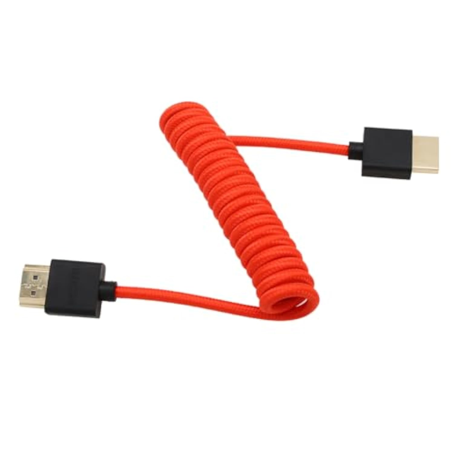 Hdmi 4K 8K Cable Braided Coiled For Smallhd Blackmagic Monitor Panasonic S1H S