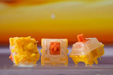 Ef Everfree Curry Switch, Linear Type 50Gf Rgb 5 Pin Hot-Swap Factory Pre-Lubed For Mechanical Keyboard(110Pcs, Curry)