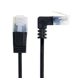 Xiwai Ultra Slim Cat6 Ethernet Cable RJ45 Up Angled to Straight UTP Network Ca
