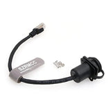 Waterproof Rj45 Male To Female Connector Panel Mount Lan Ethernet Extension Ca