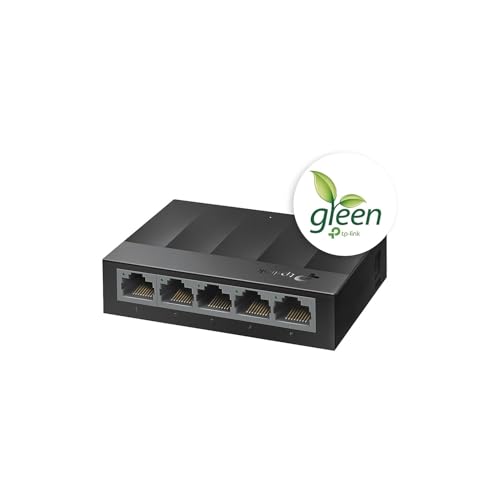 Litewave 5 Port Gigabit Ethernet Switch | Desktop Ethernet Splitter | Unshielded Network Switch | Plug & Play | Fanless Quiet | Unmanaged (Ls1005G)