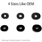 6 Pairs Replacement Silicone Ear Buds Tips Compatible With Sajawass, Beartwo, Xiaowtek, Axil, Atheewon, Champonic, Dusonlap, Vekj, Guguearth, Fits In Case, With 3-In-1 Cleaner Kit, S/M/L