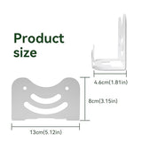 Metal Wall Mount Kit Compatible With Tp Link Deco Be23/Be25/Be3600/Be5000/Wb7200/Wb10800/Wb14400 Mesh Wifi 7 System Space-Saving Bracket White (2 Pack)