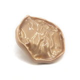 Golden Decorative Irregular Sewing Shank Buttons 20 Pcs - 18Mm, 23/32"