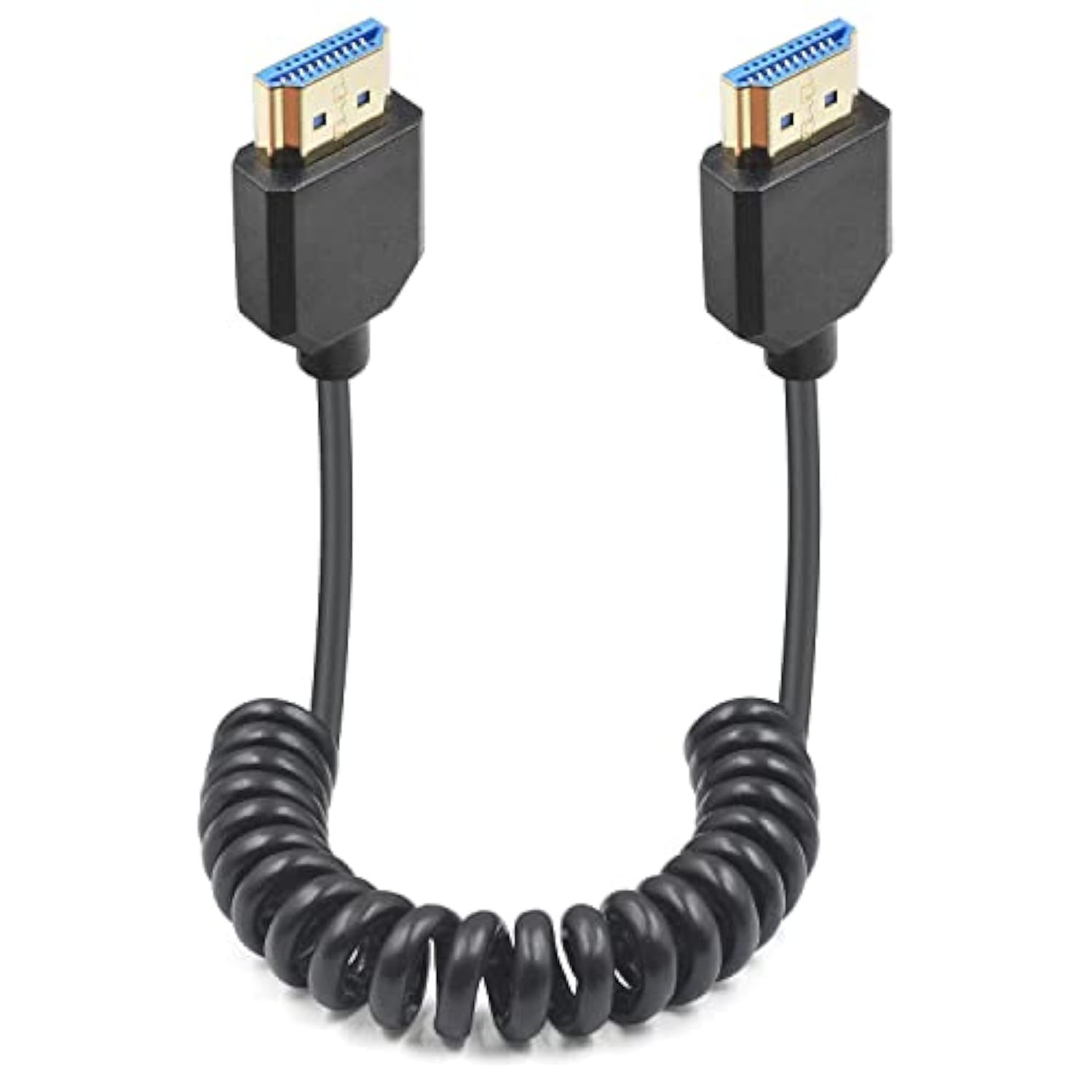 8K Hdmi Coiled Cable, Ultra Hd Hdmi To Hdmi Coiled Cable, Extreme Thin Hdmi 2.