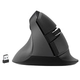Left Handed Wireless Ergonomic Vertical Mouse For Small Hands With Usb Nano Transceiver, Aa Battery, 4 Dpi, Compatible With Mac And Pc, Black [V628Ml]