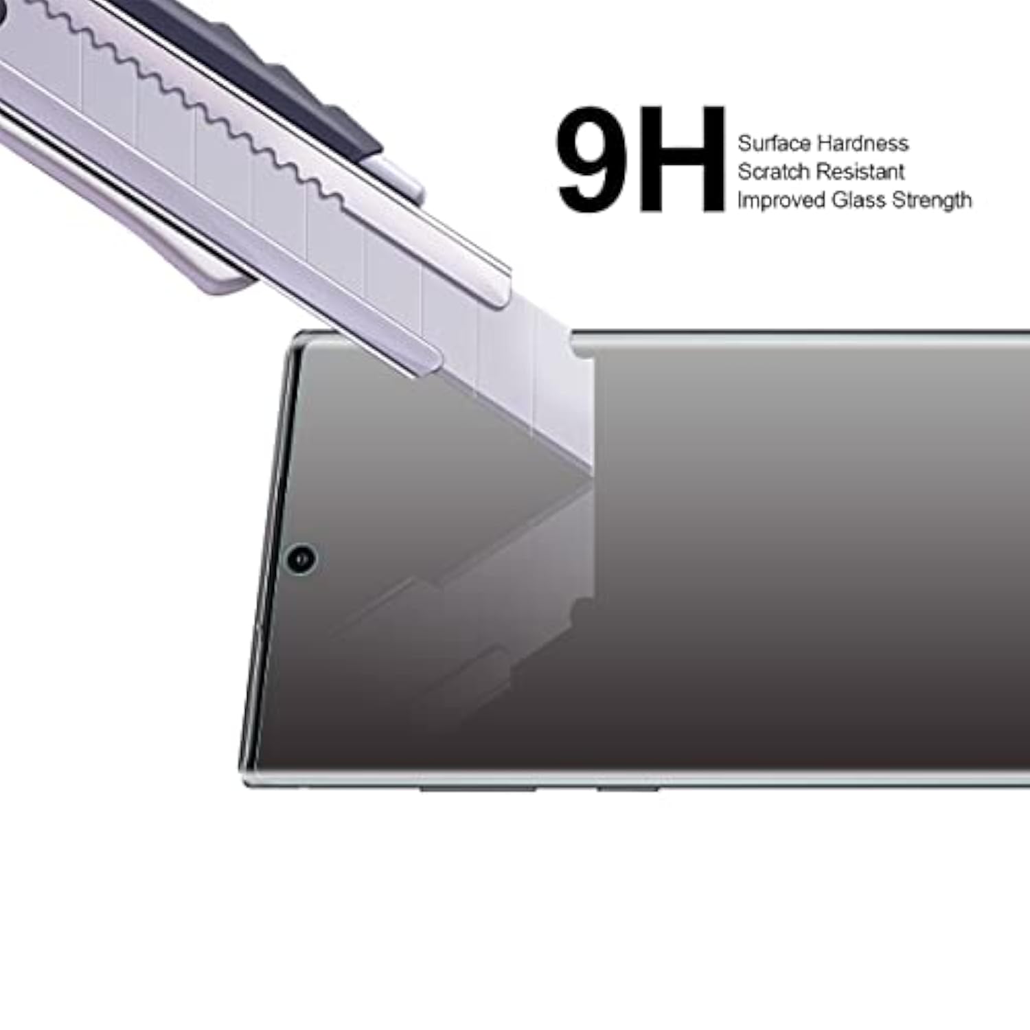 (2 Pack) Designed For Samsung Galaxy Note 10 Tempered Glass Screen Protector, Anti Scratch, Bubble Free (Black)